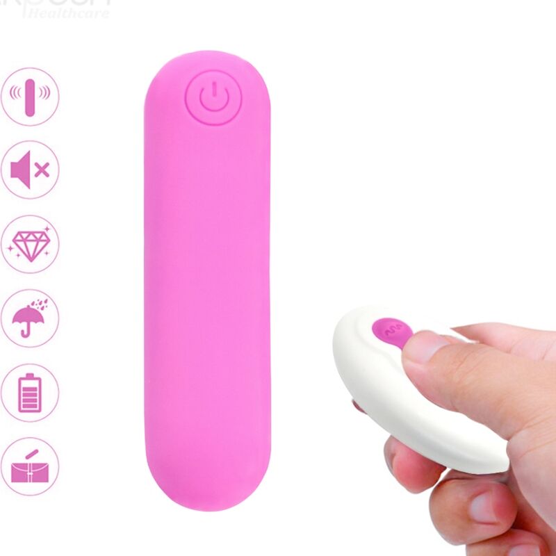 ARMONY - SPLASH JOLINE REMOTE CONTROL SILICONE BULLET VIBRATOR 10 VIBRATIONS 65 X 15 CM PINK