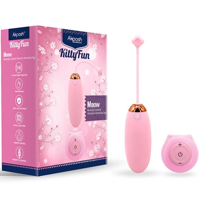ARMONY - KITTY FUN EGG REMOTE CONTROL VIBRATOR 10 VIBRATIONS PINK