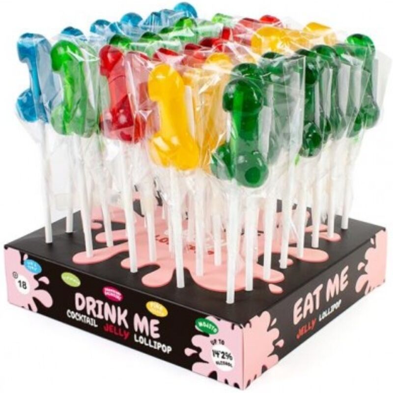 SECRETPLAY - DISPLAY OF PENIS LOLLIPOPS WITH ALCOHOL 40 UNITS