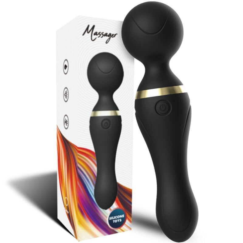 HARMONY - FREEZA MASSAGER & VIBRATOR SUPER FLEXIBLE HEAD BLACK