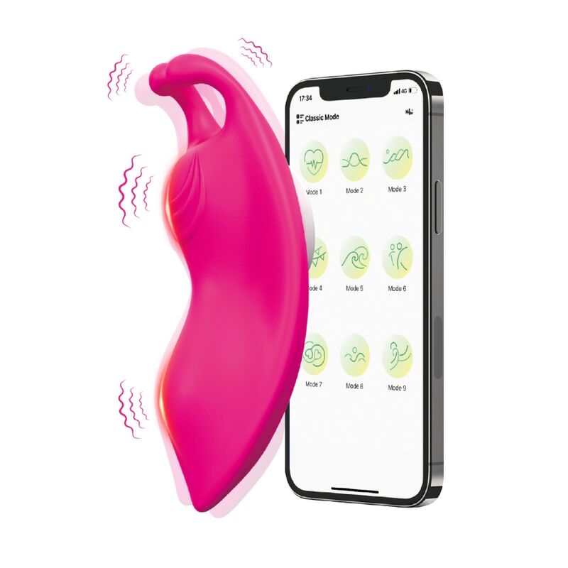 ARMONY - HONEYBEE WEARABLE G-SPOT VIBRATOR PANTIES FUCHSIA - FREE APP