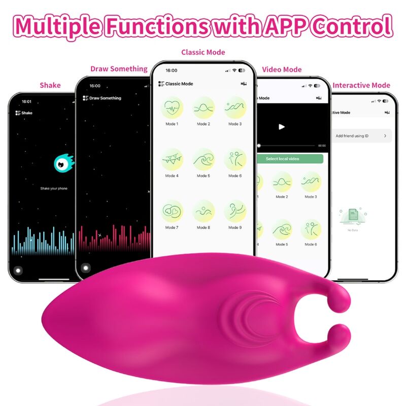 ARMONY - HONEYBEE WEARABLE G-SPOT VIBRATOR PANTIES FUCHSIA - FREE APP