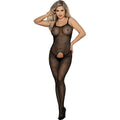 SUBBLIME - 951726 FUR-FREE BLACK ELASTIC FISHNET BODYSTOCKING ONE SIZE