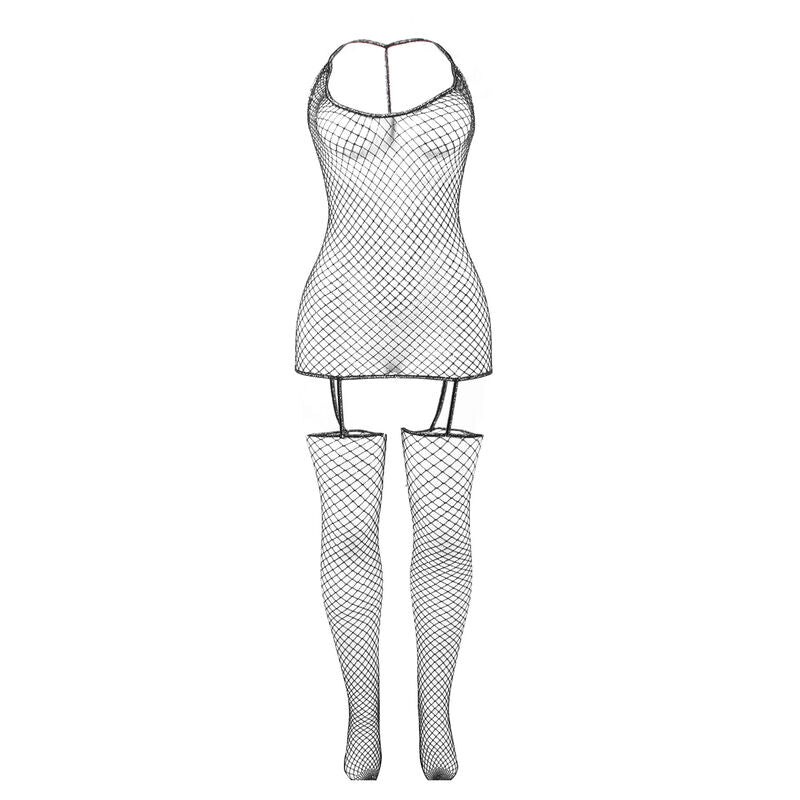 SUBBLIME - 951955 SHINY FISHNET BODYSUIT ONE SIZE