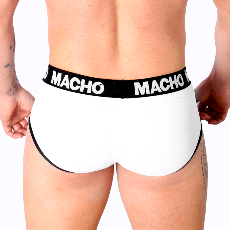 MACHO - MS30BL WHITE BRIEFS L