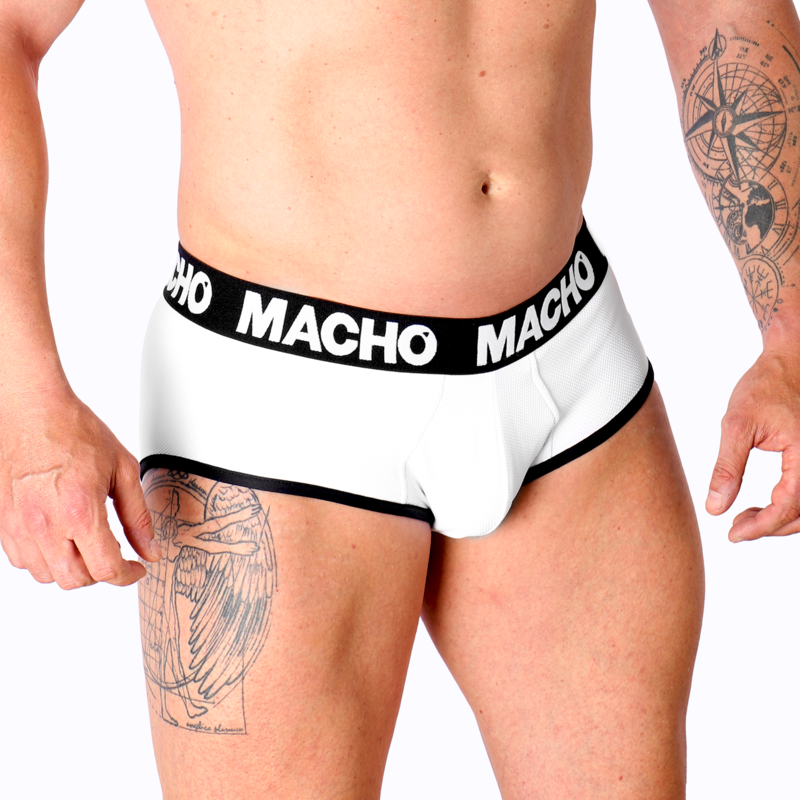 MACHO - MS30BL WHITE BRIEFS L