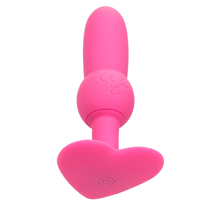 CALEXOTICS - FIRST TIME ANAL BEADED PROBE VIBRATING PLUG 10 FUNCTIONS PINK