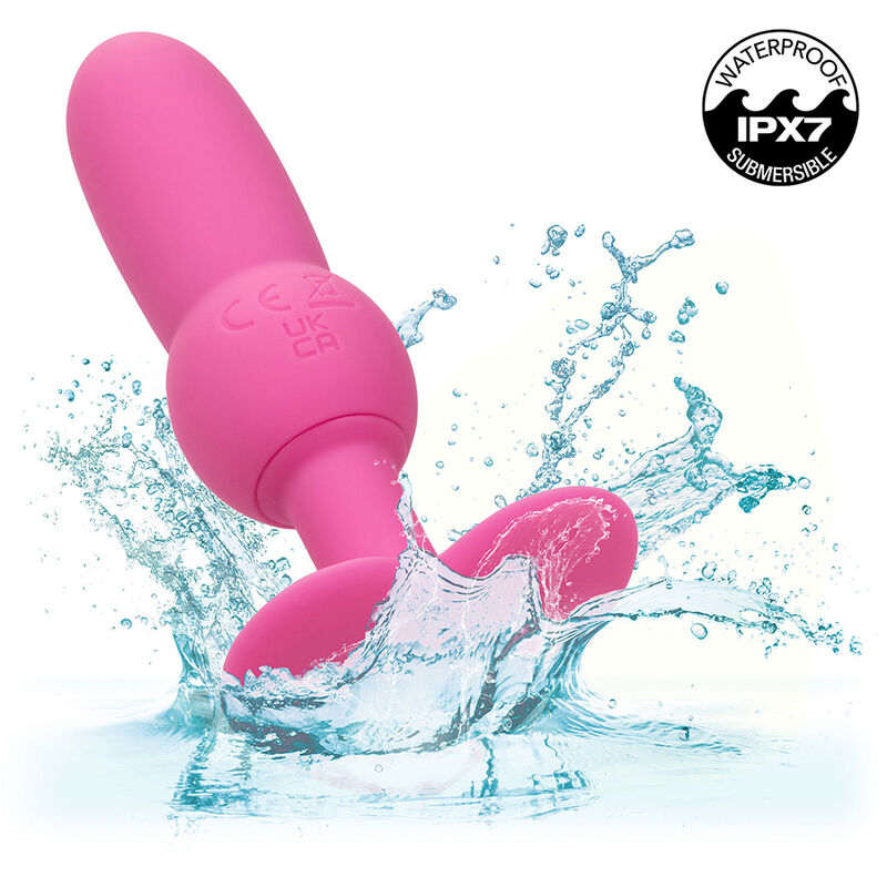 CALEXOTICS - FIRST TIME ANAL BEADED PROBE VIBRATING PLUG 10 FUNCTIONS PINK