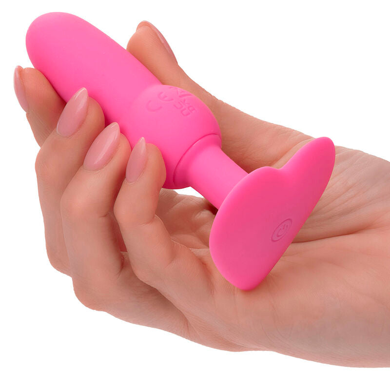 CALEXOTICS - FIRST TIME ANAL BEADED PROBE VIBRATING PLUG 10 FUNCTIONS PINK