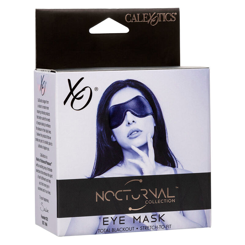 CALEXOTICS - BLACK PVC LEATHER EYE MASK NIGHT OWL