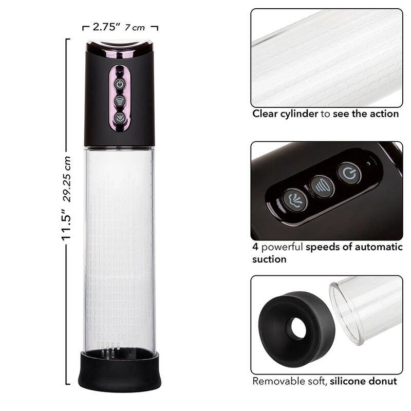CALEXOTICS - POMPE D'ASPIRATION PEAK 4 VITESSES NOIRE