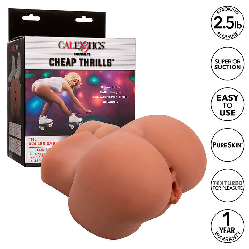 CALEXOTICS - THE ROLLER BABE REALISTIC DOUBLE FLESH MASTURBATOR