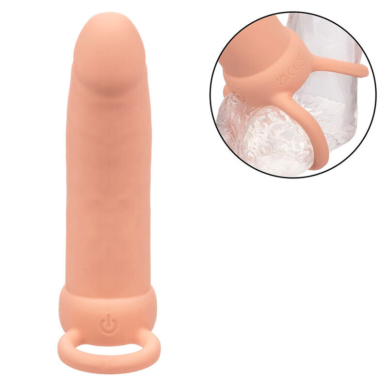 CALEXOTICS - MAXX THICK DOUBLE PENETRATOR 10 VIBRATIONS FLESH