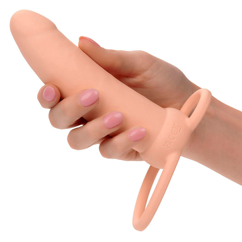 CALEXOTICS - MAXX THICK DOUBLE PENETRATOR 10 VIBRATIONS FLESH