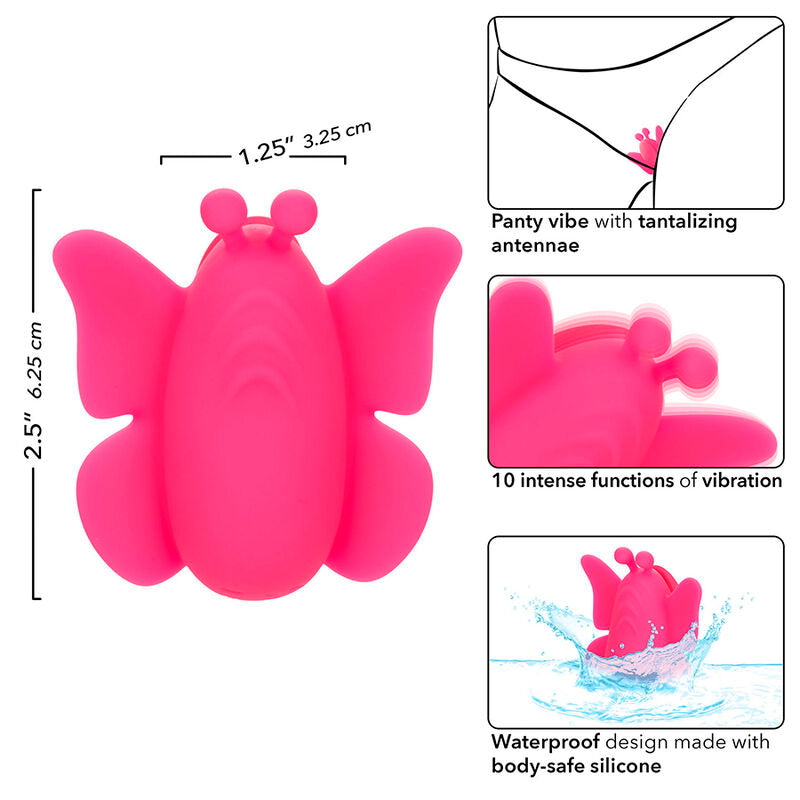 CALEXOTICS - NEON VIBES FLUTTER VIBE 10-FUNCTION VIBRATOR PINK