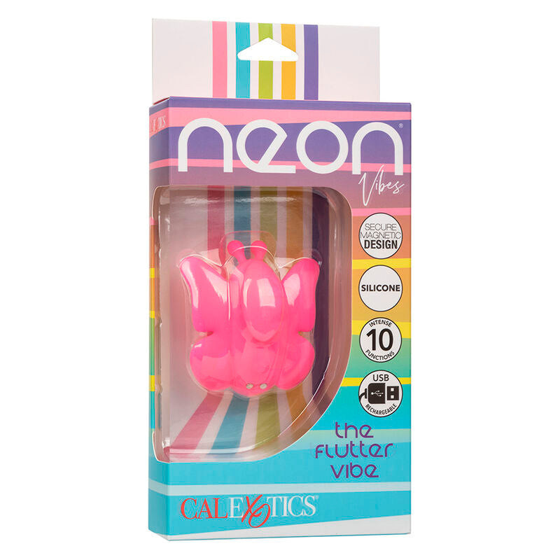 CALEXOTICS - NEON VIBES FLUTTER VIBE 10-FUNCTION VIBRATOR PINK