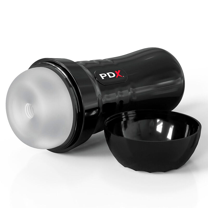 PDX EXTREME - SELF-LUBRICATING TRANSPARENT SLIDE & GLIDE MASTURBATOR