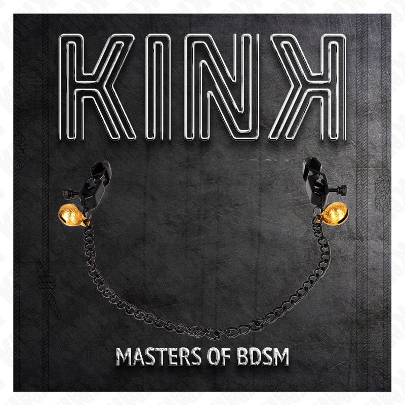 KINK - FLAT CHAIN AND BELL BEADED BRACELET SILVER 30 CM