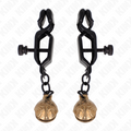 KINK - NIPPLE CLAMPS BELL STYLE BLACK 7 CM