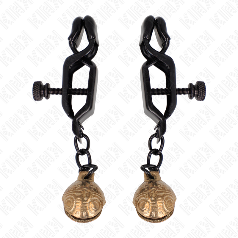 KINK - NIPPLE CLAMPS BELL STYLE BLACK 7 CM