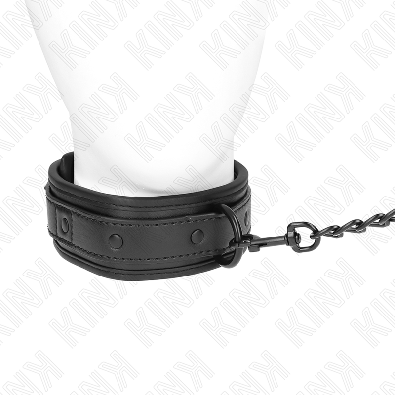 KINK - NEOPRENE BONDAGE COLLAR MODEL 2 WITH ADJUSTABLE 78 CM BELT 37.5 X 49.5 CM