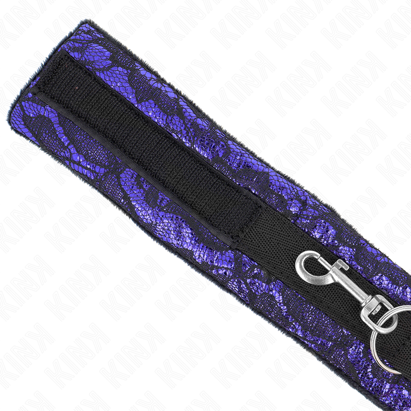 KINK - VELVET LACE CHOKER WITH 105 CM BELT AND 44 X 5.5 CM NYLON TRIM