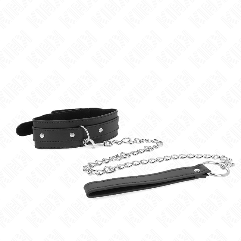 KINK - COLLAR WITH LEASH 65 CM 1 ADJUSTABLE RING 38-49 CM X 5 CM