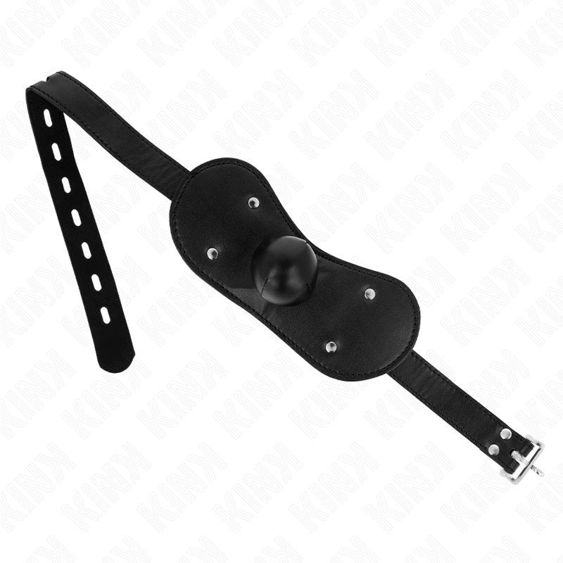 KINK - CURLY MASK BALL GAG WITH ADJUSTABLE LOCK 42-60 CM