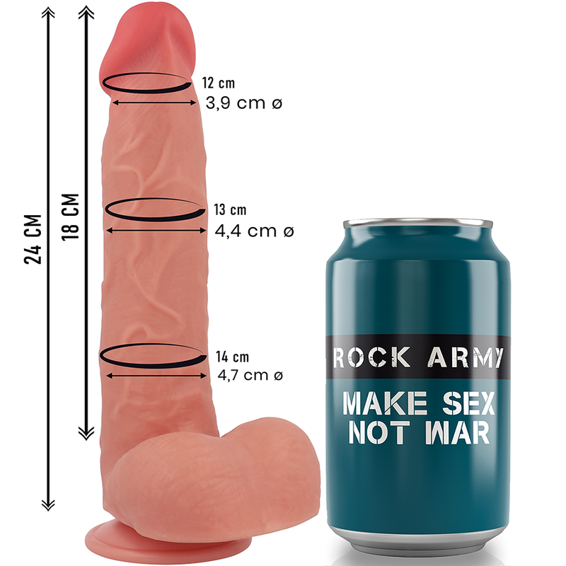 ROCKARMY - RAPTOR LIQUID SILICONE 24 CM -O- 4.4 CM