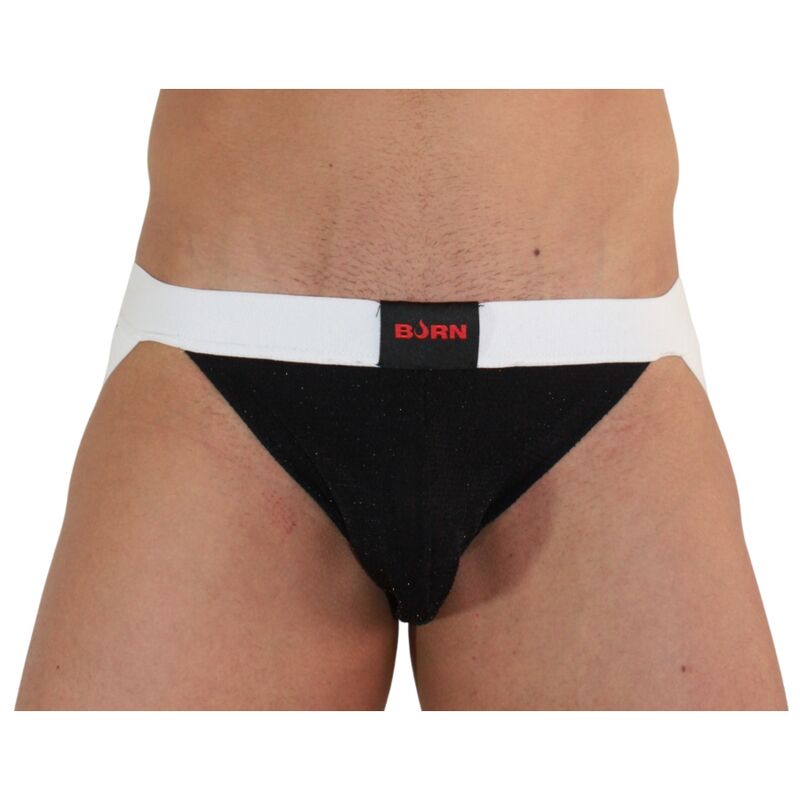 BURN - 004 SHINY BLACK / WHITE JOCK L