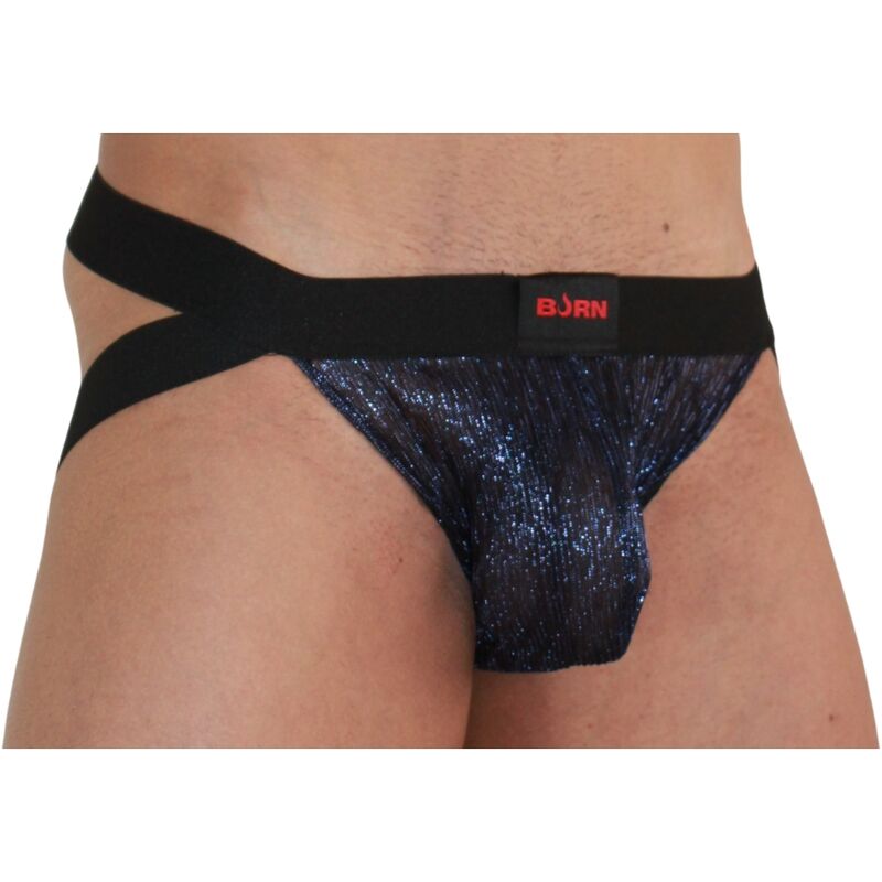 BURN - 006 SHINY BLUE JOCK / BLACK M