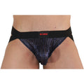 BURN - 006 BRIGHT BLUE JOCKSTRAP / BLACK XL