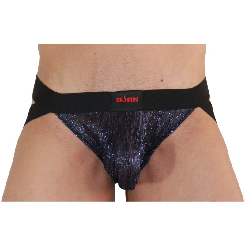 BURN - 006 BRIGHT BLUE JOCKSTRAP / BLACK XL