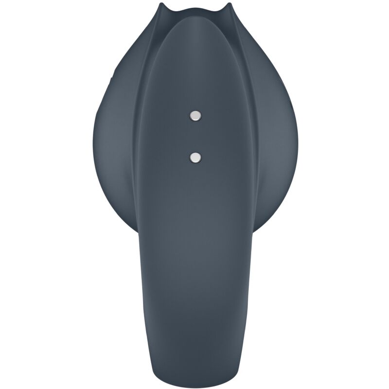 SATISFYER - PERFECT PAIR 2 MULTIVIBRATOR 2-IN-1 COCK RING AND FINGER VIBRATOR GRAY