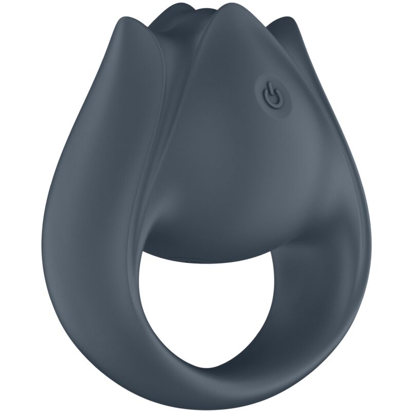 SATISFYER - PERFECT PAIR 2 MULTIVIBRATOR 2-IN-1 COCK RING AND FINGER VIBRATOR GRAY
