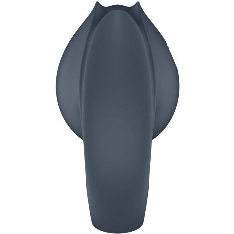 SATISFYER - PERFECT PAIR 2 MULTIVIBRATOR 2-IN-1 COCK RING AND FINGER VIBRATOR GRAY