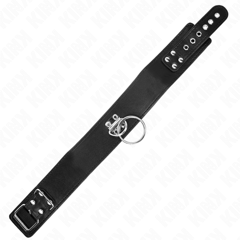KINK - STUDDED LEASH 116 CM COLLAR WITH LEATHER STRAP 50 X 5 CM