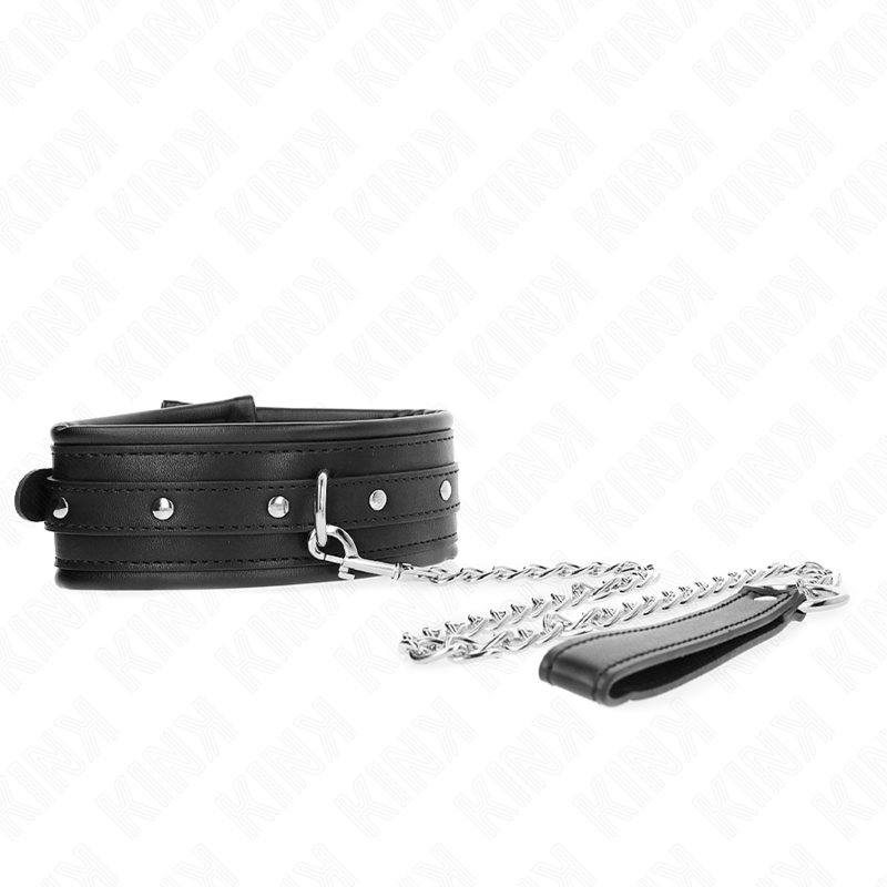 KINK - GLITTER BUCKLE COLLAR AND BRACELET SET 65 CM 48.5 CM X 5.3 CM