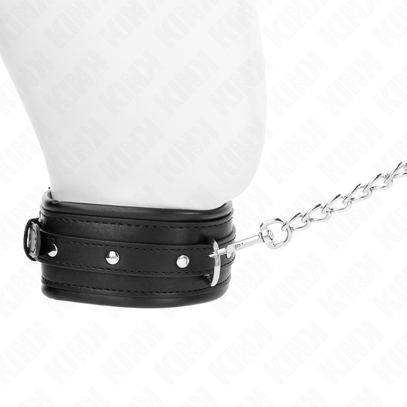 KINK - GLITTER BUCKLE COLLAR AND BRACELET SET 65 CM 48.5 CM X 5.3 CM