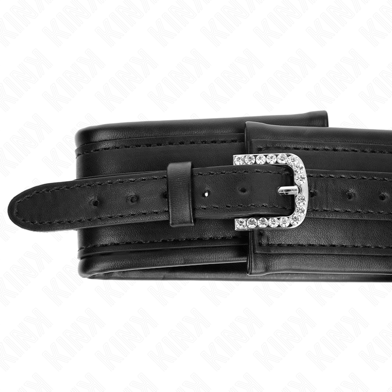 KINK - GLITTER BUCKLE COLLAR AND BRACELET SET 65 CM 48.5 CM X 5.3 CM