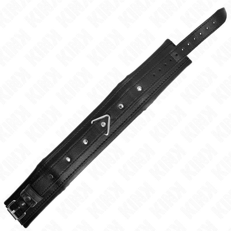 KINK - SPONGE FAUX LEATHER COLLAR AND BRACELET SET MODEL 1 ADJUSTABLE 37-54 CM X 3 CM