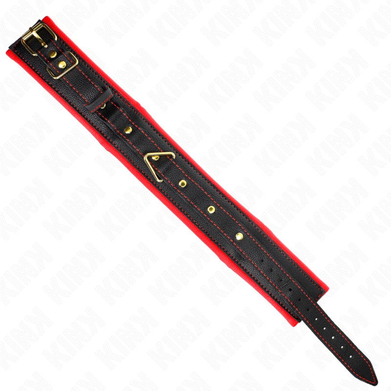 KINK - SPONGE LEATHERETTE COLLAR WITH BRACELET MODEL 2 ADJUSTABLE 37-54 CM X 3 CM