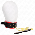 KINK - SPONGE LEATHERETTE COLLAR WITH BRACELET MODEL 2 ADJUSTABLE 37-54 CM X 3 CM