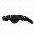 KINK - ALL SILICONE DILDO 55 x 2 CM WITH 5 CM BALL SIZE L BLACK ADJUSTABLE 35-51 CM