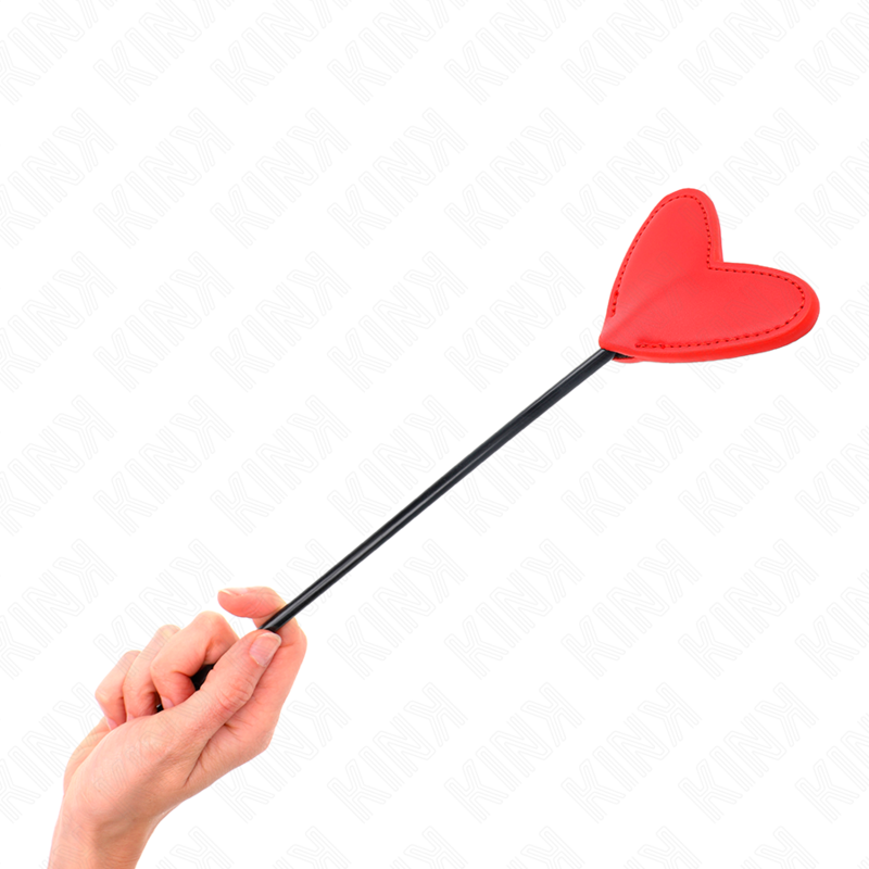 KINK - RED HEART-SHAPED PADDLE 33 X 10 CM