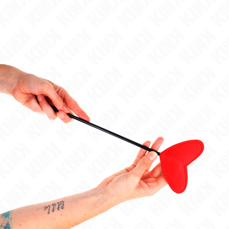 KINK - RED HEART-SHAPED PADDLE 33 X 10 CM