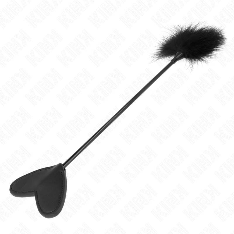 KINK - FEATHER TICKLER WITH HEART PADDLE 31 CM