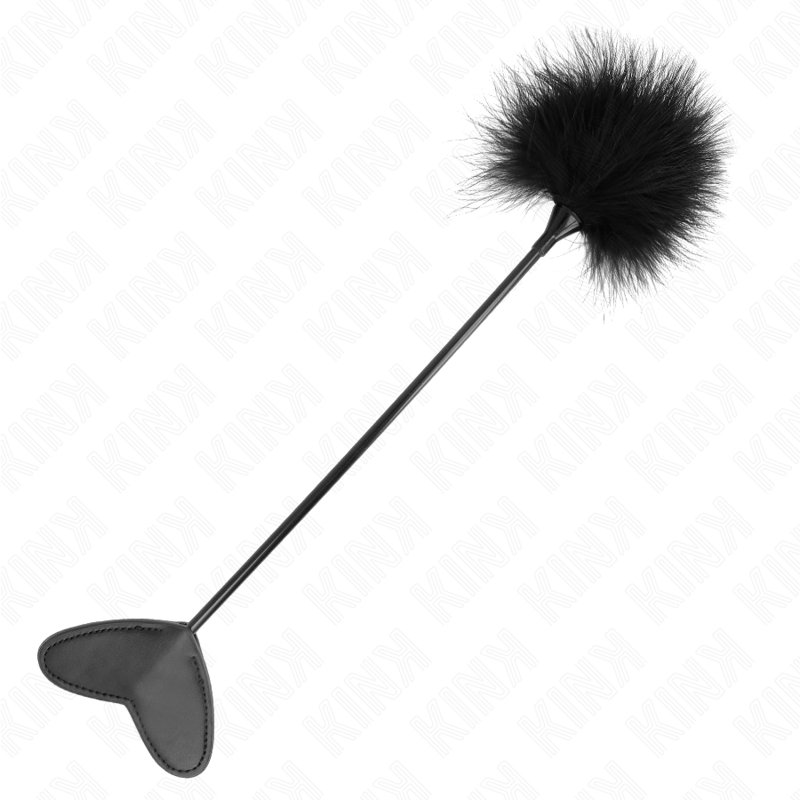 KINK - FEATHER TICKLER WITH HEART PADDLE 31 CM