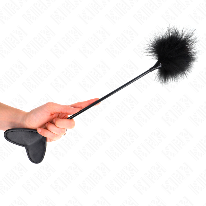 KINK - FEATHER TICKLER WITH HEART PADDLE 31 CM