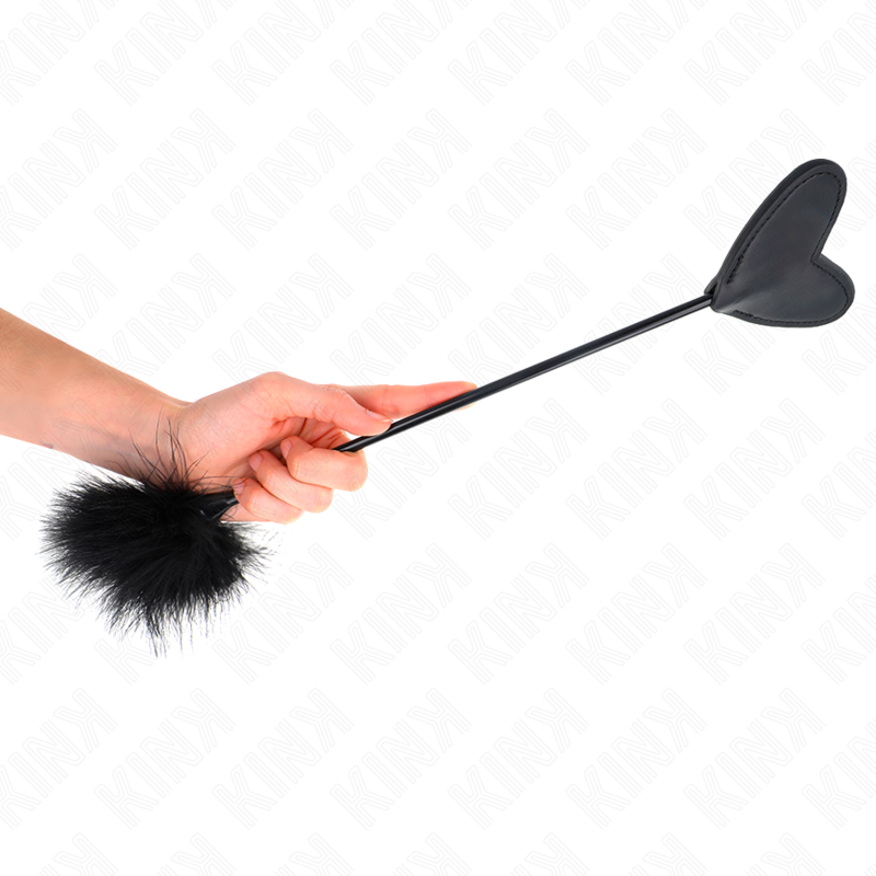 KINK - FEATHER TICKLER WITH HEART PADDLE 31 CM
